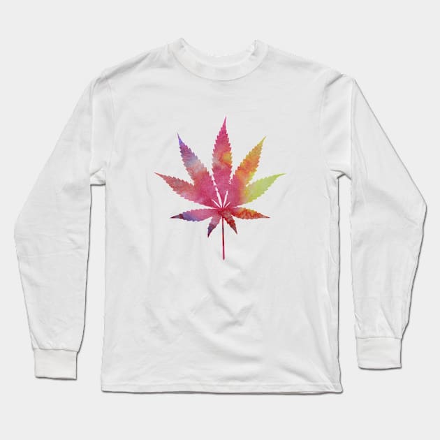 Cannabis leaf Long Sleeve T-Shirt by TheJollyMarten